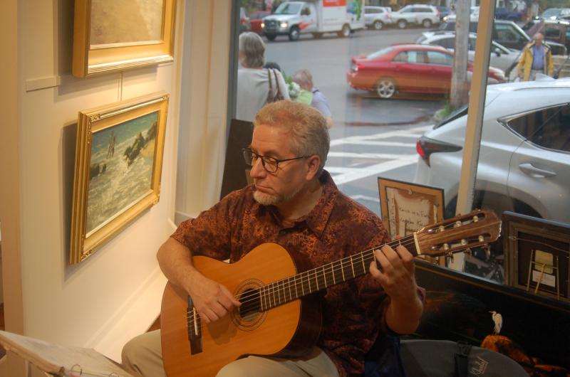 Guitarist Jonathan Waldo. ART MAYERS/Wiscasset Newspaper