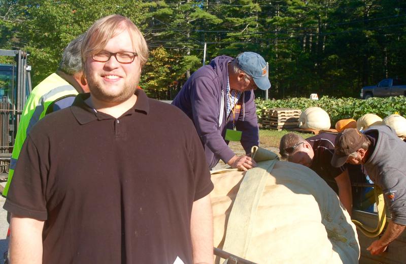 First-year grower Briar Bragdon of Windsor. ART MAYERS/Wiscasset Newspaper