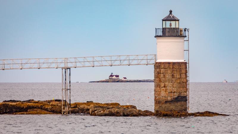 Ram Island Light with The Cuckolds in the distance. Mike Leonard photo