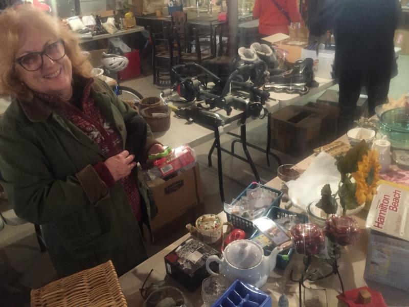 Clare Francis of Boothbay Harbor shops. SUSAN JOHNS/Wiscasset Newspaper