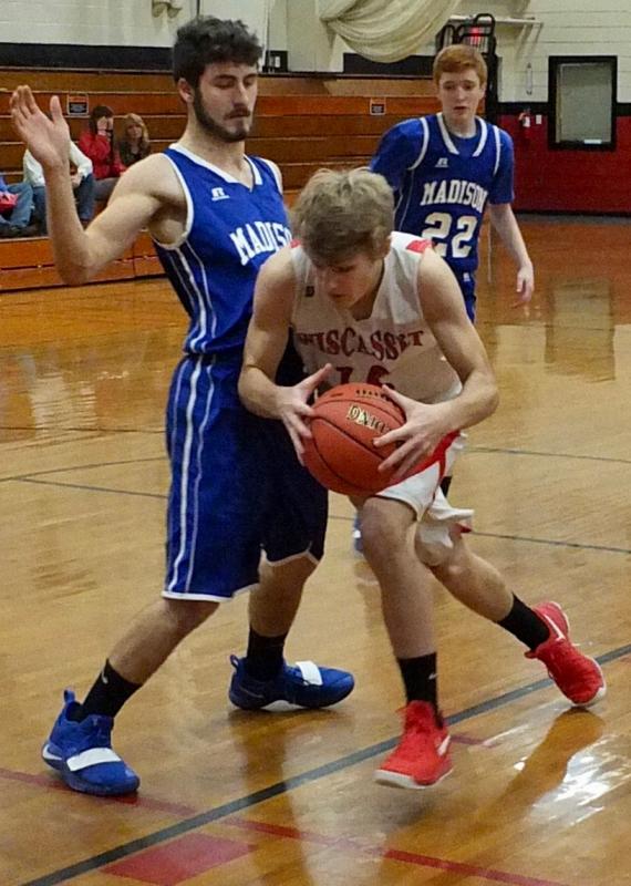 Matt Chapman had six points and four rebounds for Wiscasset against Madison Thursday night. PHIL DI VECE/Wiscasset Newspaper