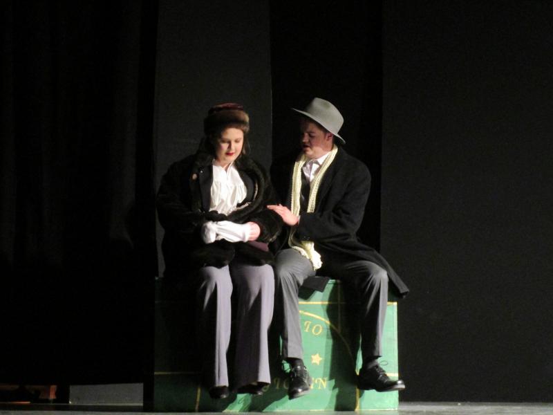 Olivia Peaslee as Margaret, and Caleb Gabriele as Marshall. PHIL DI VECE/Wiscasset Newspaper