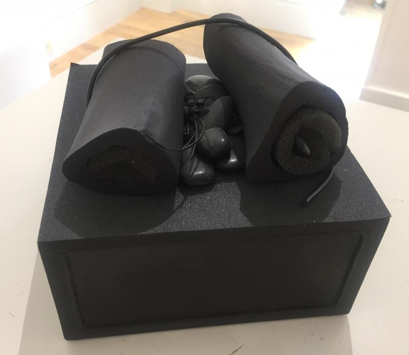 Nancy Wilkoff - “Ebony II, #591” - assemblage - circa 2005. Nancy Wilkoff