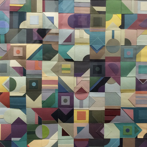 A Nancy Wilkoff paper collages included in her Studio 53 show opening May 23.