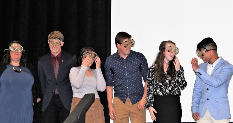 Students are awarded for strong performance in the science department. VANESSA DUNN/Wiscasset Newspaper