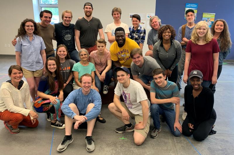 The cast for Heartwood’s upcoming Broadway musical, "Big River: The Adventures of Huckleberry Finn" Pictured from left, front row: Jenny Baxter, May Halm, Kelcey Steele, Jonah Daiute, Brennan Cruz, Kayla Leacock; second row: Kayleigh Tolley, Taylor Briggs, Rachael Schuster, Christian McQueen, John Henry Eddblouin, Saige Bryan, Emmie Ferrell; back row: Jenny Brown, Alex Pineiro, Stephen Shore, Joe Lugosch, Nick Miaoulis, Marcus Russano, Jim Stewart, John Strong, Laurie Brown. Courtesy of Jill Braley Heartwood Regional Theater Co. cast of “Big River: The Adventures of Huckleberry Finn”