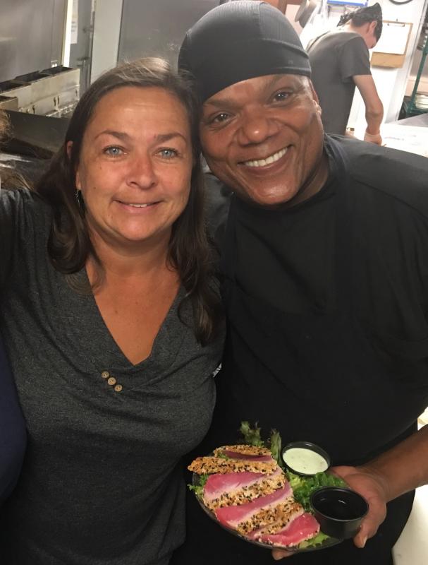 Yours truly and Chef Keith. Courtesy of Lisa Orne Hallinan