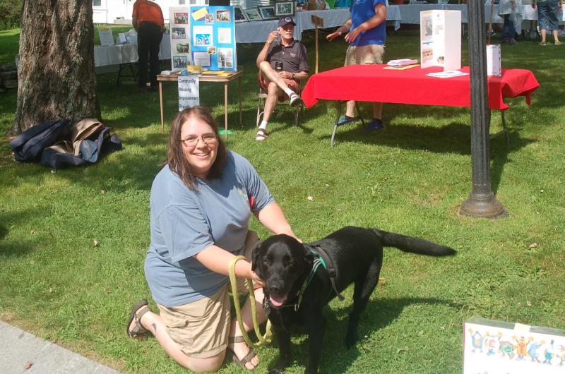 Erin Bailey and Casco. ART MAYERS/Wiscasset Newspaper
