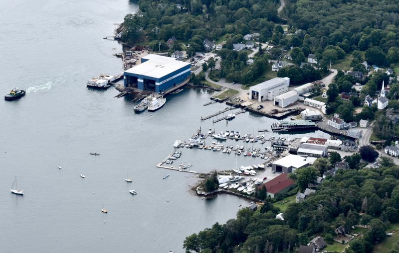 Washburn & Doughty Shipyard, East Boothbay. PHIL DI VECE/Wiscasset Newspaper