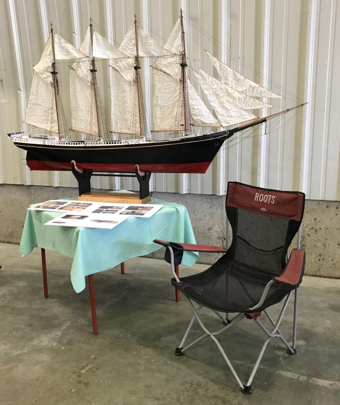 Schooner Charles P Notman model by Jon Dunsford. KELLIE BIGOS/Boothbay Register