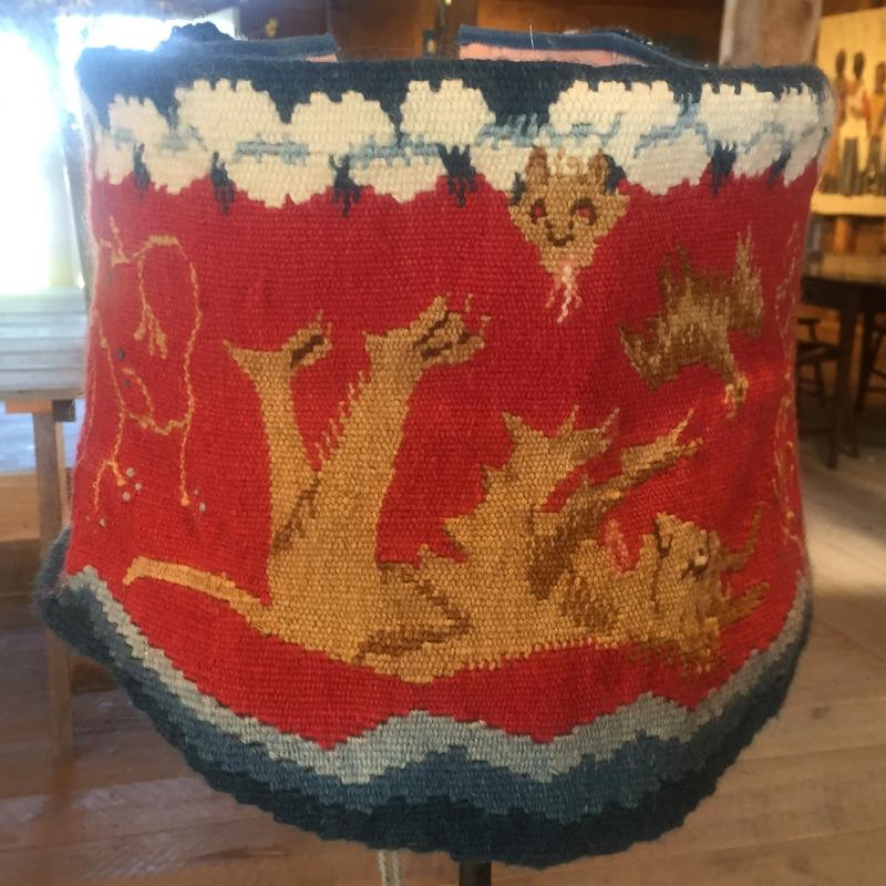 Back view of Barbara Burns’ “Little Devil Corset” - 9.25”H X 9.75”W X 8”D -
at Down East Gallery, Edgecomb through Aug. 31. Barbara Burns
