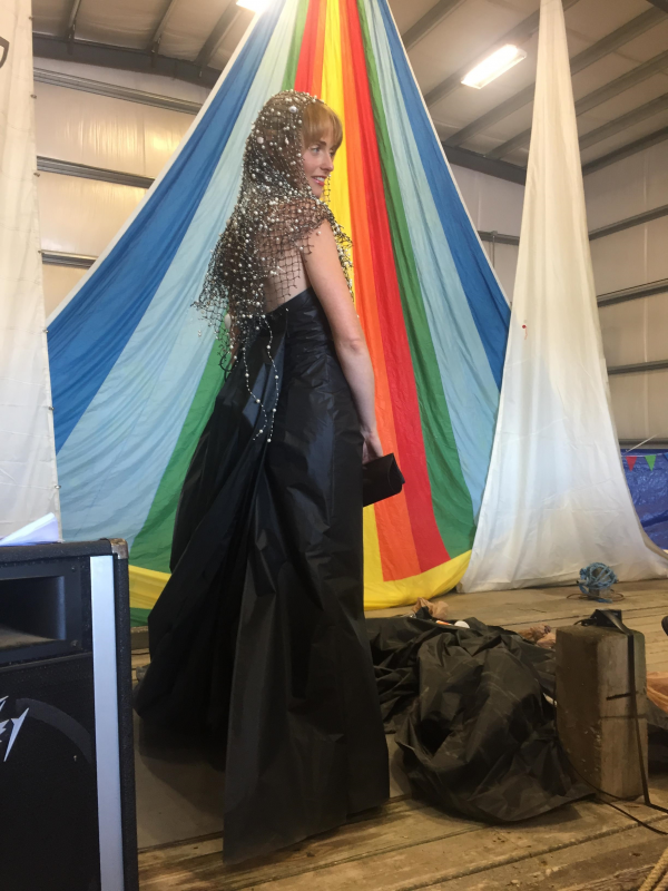Calypso’s stunning, thought-provoking gown with an 18-foot train dragging trash was awarded Best Local Design. And check out that gorgeous headpiece and collar! This year’s event is Saturday, Sept. 7. File photo