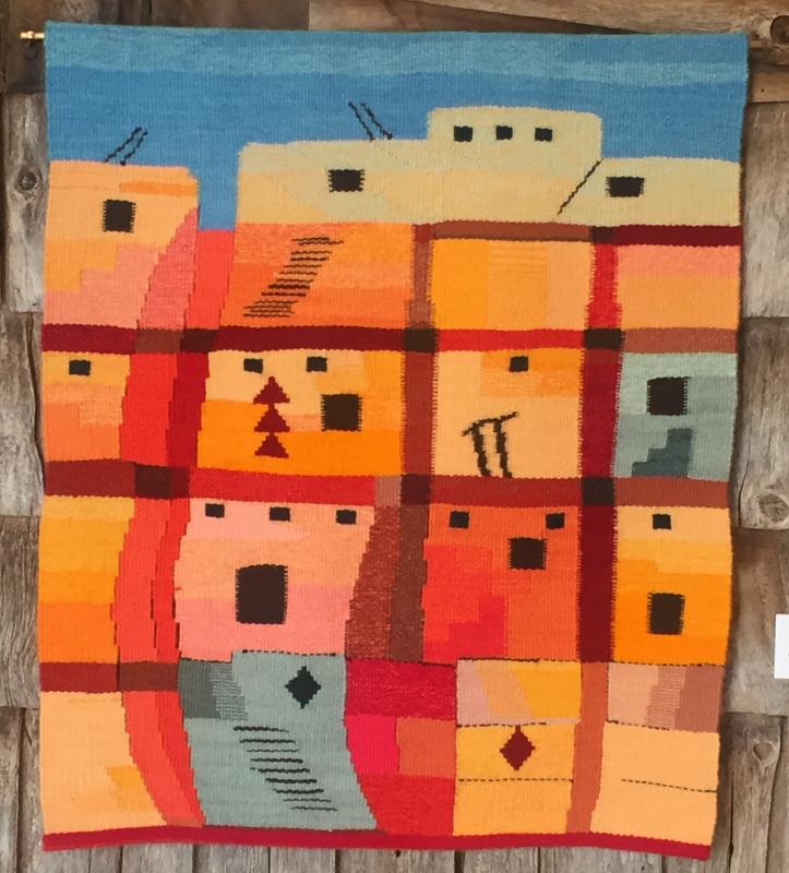 Priscilla May Alden - “Pueblo” - 24”H X 19”W - Cotton seine warp, wool weft. Priscilla May Alden