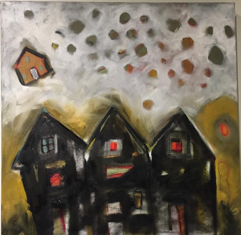 “Dream House” - 24” X 24” - oil on canvas - Kate Nordstrom 2019 Kate Nordstrom