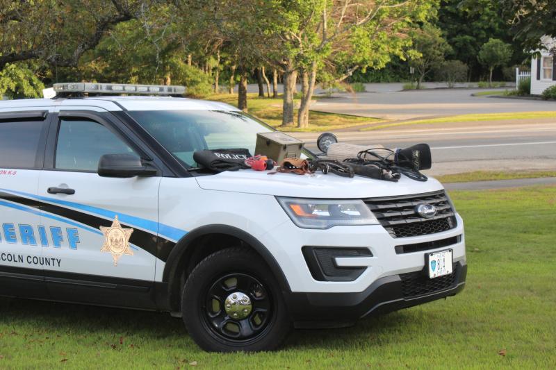 Police cars with equipiment were on display. VANESSA DUNN/Wiscasset Newspaper