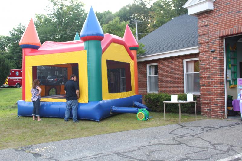 Children shared many laughs at the bounce house. VANESSA DUNN/Wiscasset Newspaper