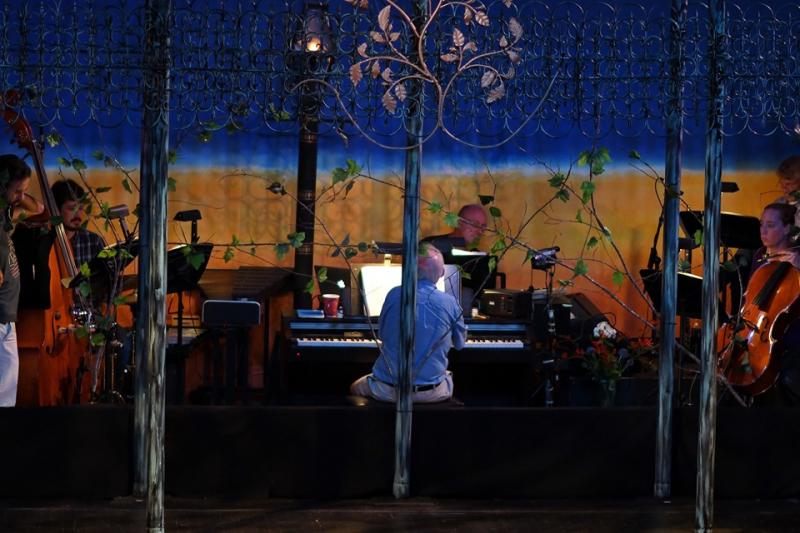 The gorgeous set with the amazing orchestra just behind. Sherrie Tucker photo