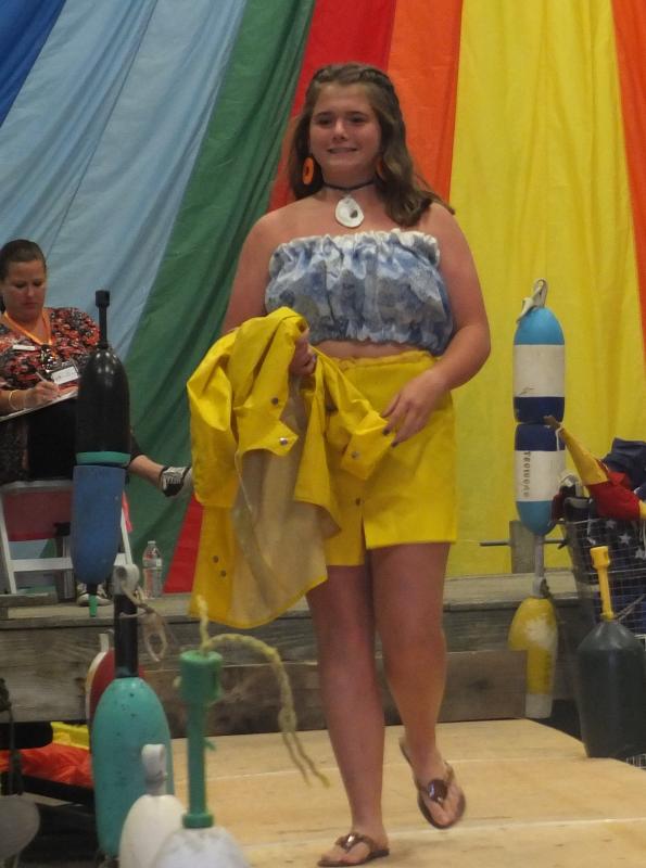 Della Hahn - Best Student Design! Model ... Della! LISA KRISTOFF/Boothbay Register