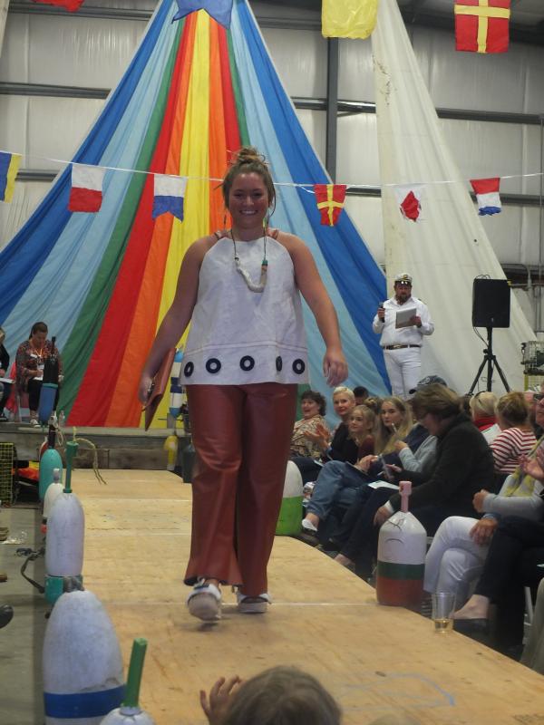 Judges Award: First Place - Faulkingham design modeled by Madison Faulkingham. LISA KRISTOFF/Boothbay Register
