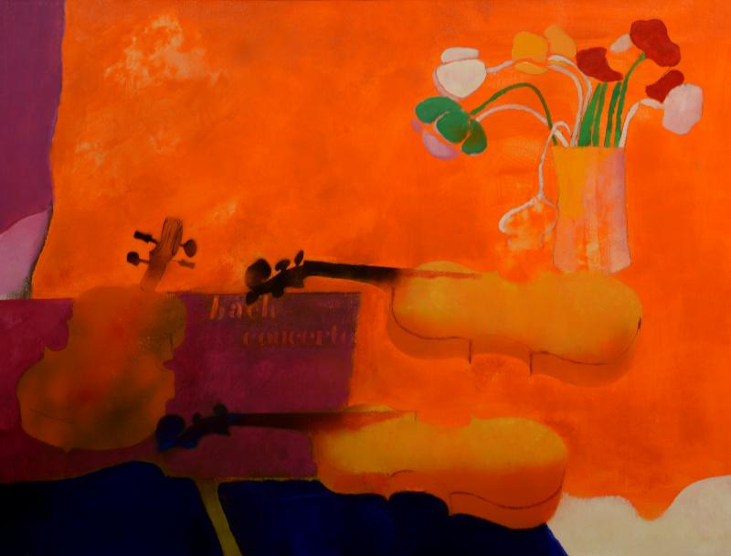 Paul Guiramand (French, 1926-2008), “Concerto,” oil on canvas, 35” x 46” may be viewed at Wiscasset Bay Gallery through Nov.30. Courtesy of the venue Paul Guiramand