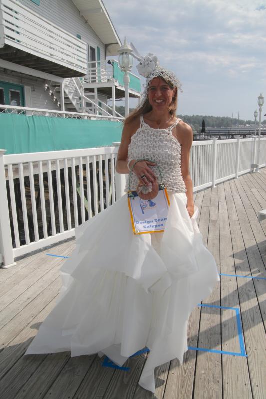 Team Calypso’s wedding dress from the first Fishin’ For Fashion Show (2014) was bought by a bride-to-be! Robert Mitchell photo