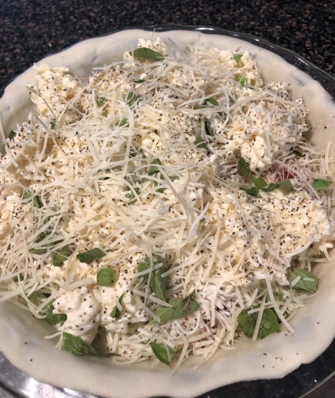 Layer the top with the cheese/mayo mixture. Lisa Orne Hallinan photo