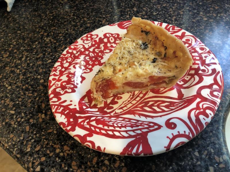 A slice of tomato pie. Lisa Orne Hallinan photo