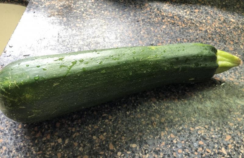 Start with one big zucchini. Lisa Orne Hallinan photo