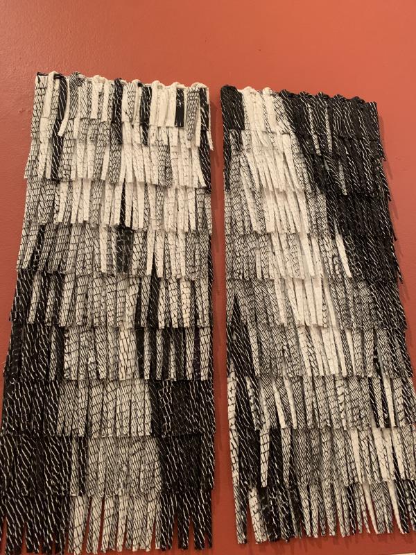 “Oblique Field 8” by Ardyth Davis. Acrylic on muslin, 31x25”