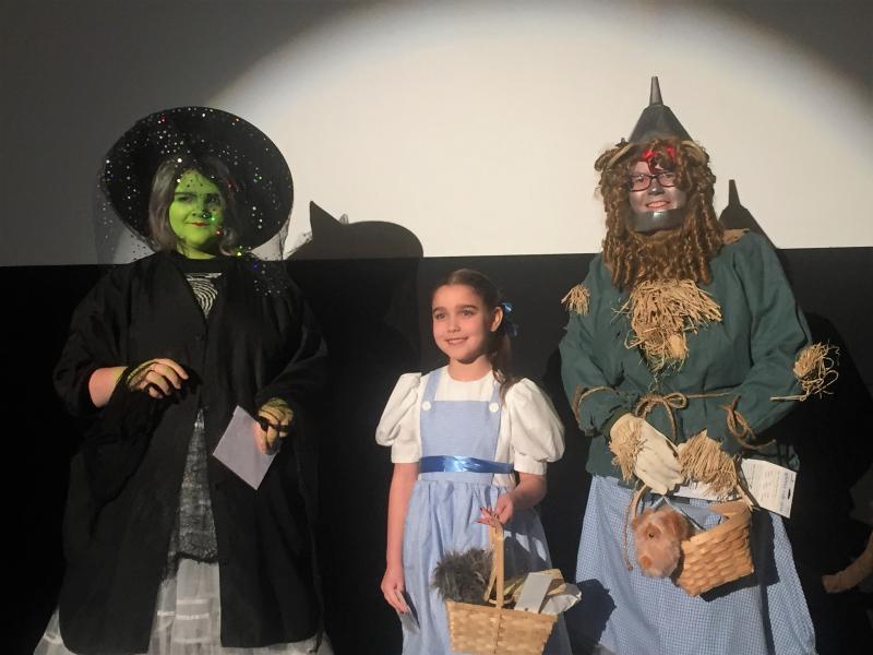Oz costume contest winners: Best Teenage - Keana Pitcher, Best Youth - Scout Martin and Best Adult Costume - Autumn Mahoney. LISA KRISTOFF/Boothbay Register
