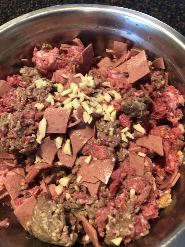 The various meats for the meatballs. Lisa Orne Hallinan photo
