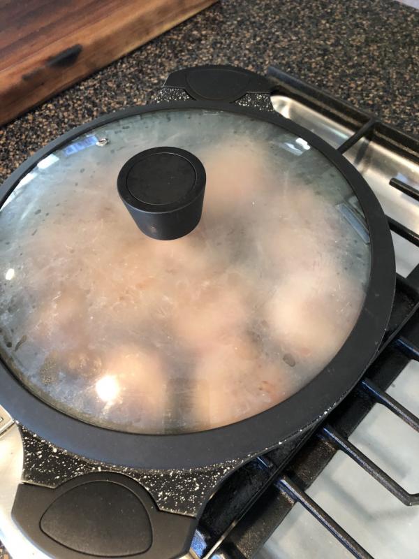 Let the meatballs simmer for about 20 minutes. Lisa Orne Hallinan photo