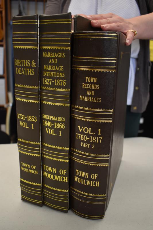 Restored town records. PHIL DI VECE/Wiscasset Newspaper