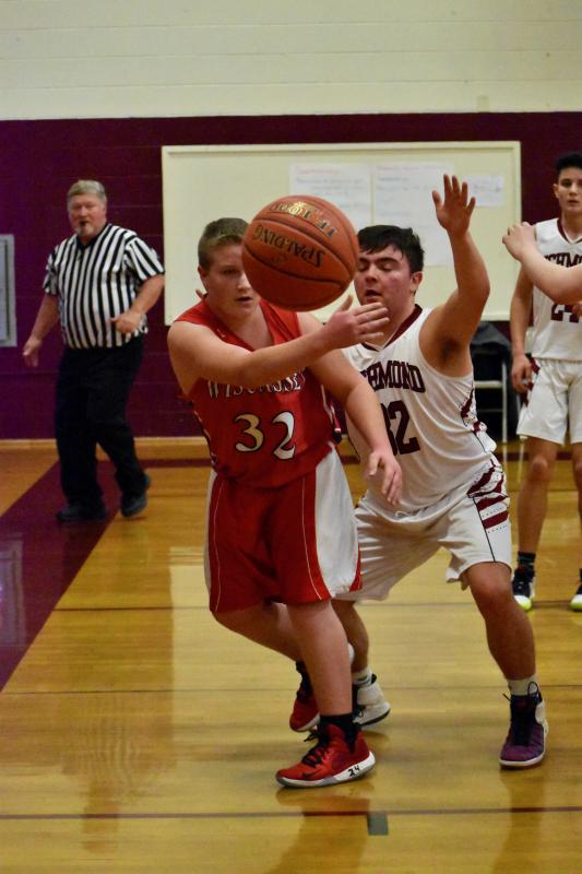 Ricky York netted five points, including a three in Saturday’s jayvee game with Richmond. PHIL DI VECE/Wiscasset Newspaper