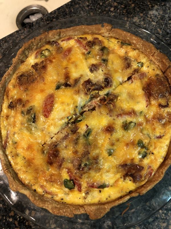 Egg pie – or quiche. Lisa Orne Hallinan photo