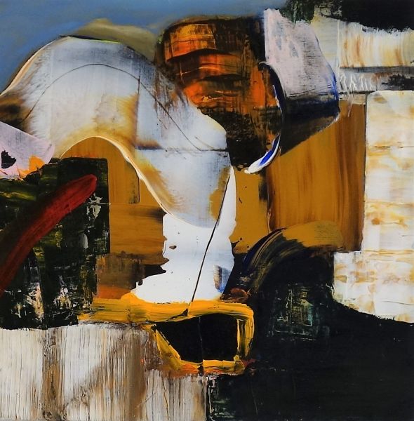“Enfolding” - 12” x 12” - acrylic on birch panel by Jaap Eduard Helder. See it in the new show opening July 3 at Studio 53. Jaap Eduard Helder