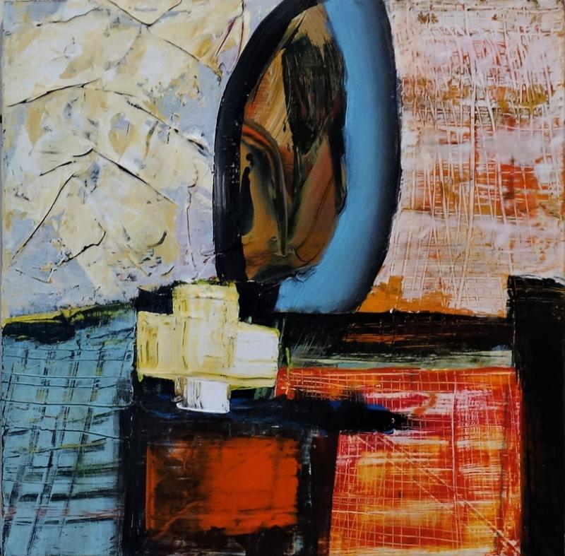 “Swoon” - 12” x 12” - acrylic on board - 2019, by Jaap Eduard Helder. Jaap Eduard Helder