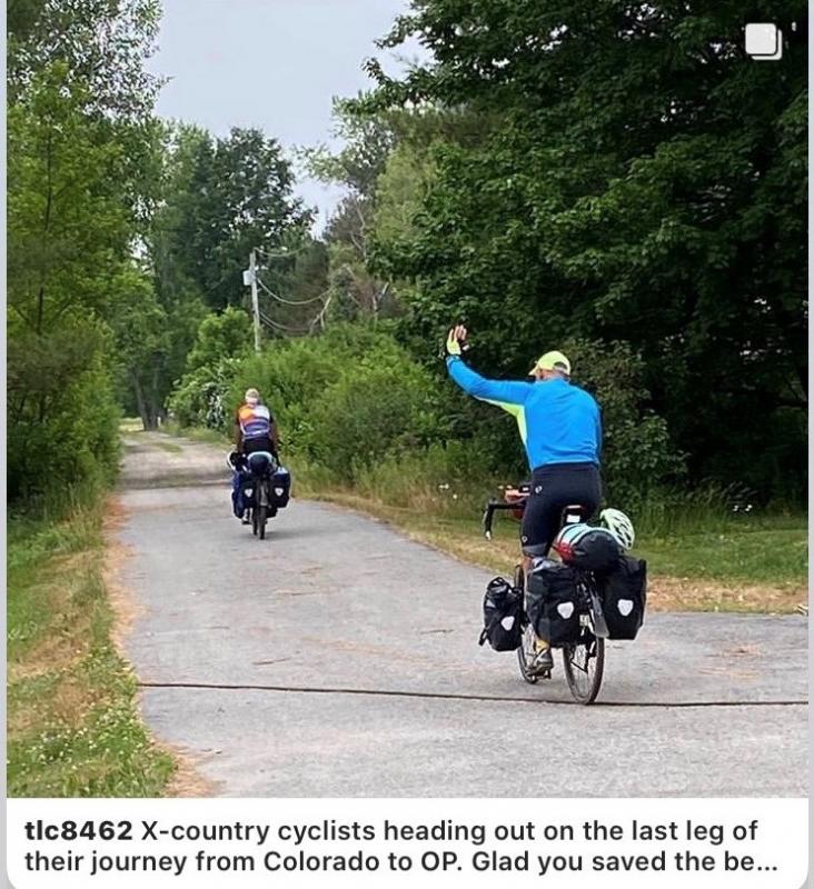 “Where are you going?” “Maine!” Courtesy of Tracy Johnson
