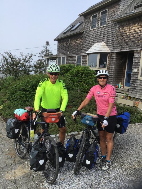 Leaving on a bike trip around Maine.