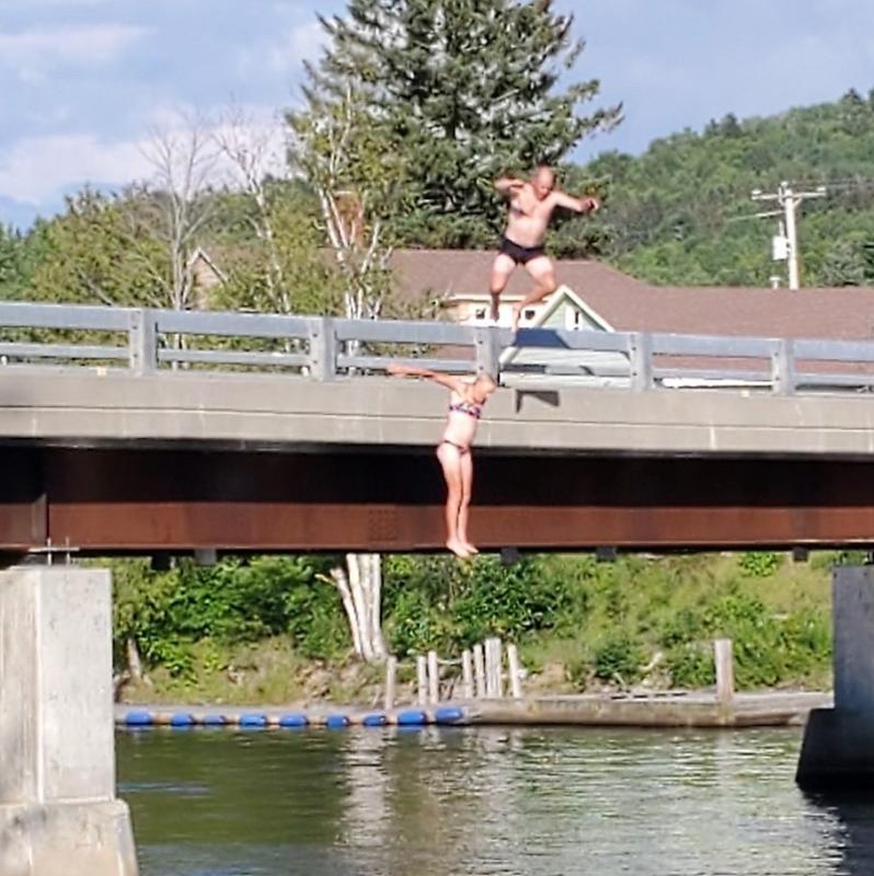 Time for a dip! Courtesy of Tracy and Tim Johnson
