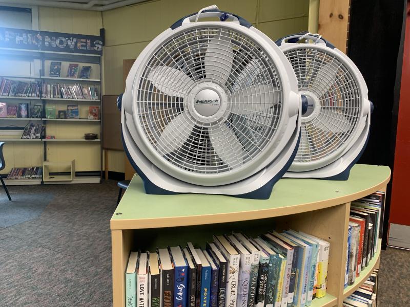 Merry said each classroom will have at least one fan. SUSAN JOHNS/Wiscasset Newspaper