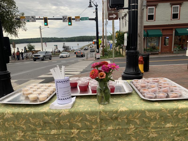Sarah’s Cafe offers refreshments during WAW. SUSAN JOHNS/Wiscasset Newspaper