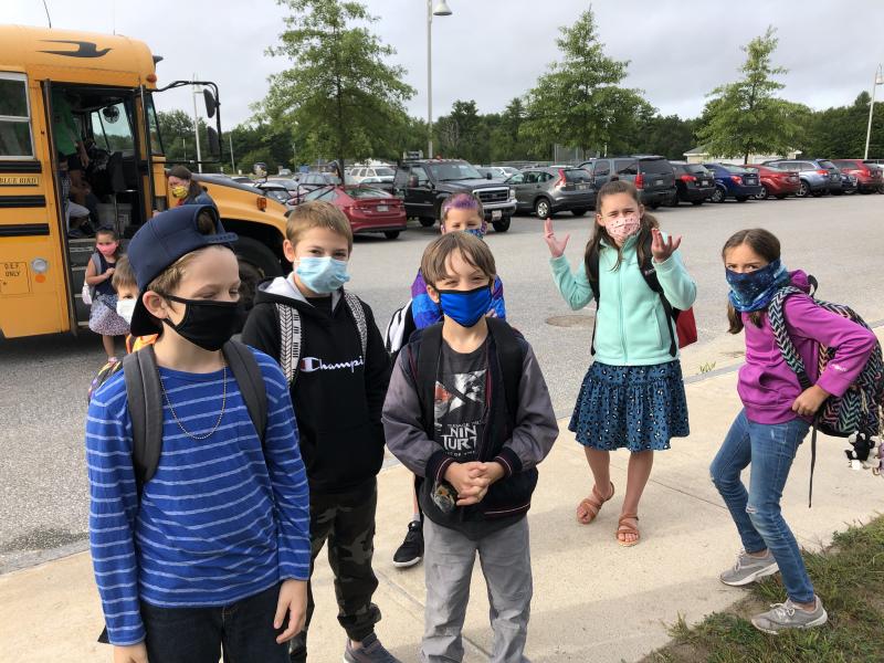 SVRSU students wear masks as they start the school year. Courtesy of SVRSU 12