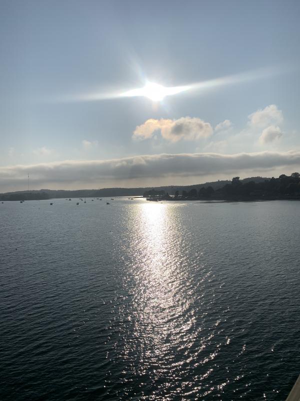 Facing Wiscasset harbor from Donald E. Davey Bridge Sept. 26. SUSAN JOHNS/Wiscasset Newspaper