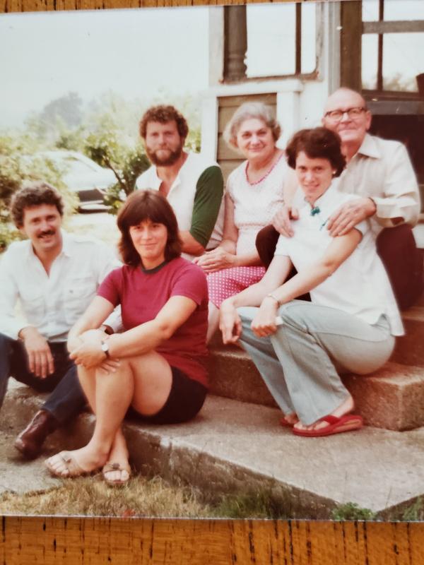 Another Kodak moment with the Moores at the family home in Massachusetts. Courtesy of Ginny Moore Murray