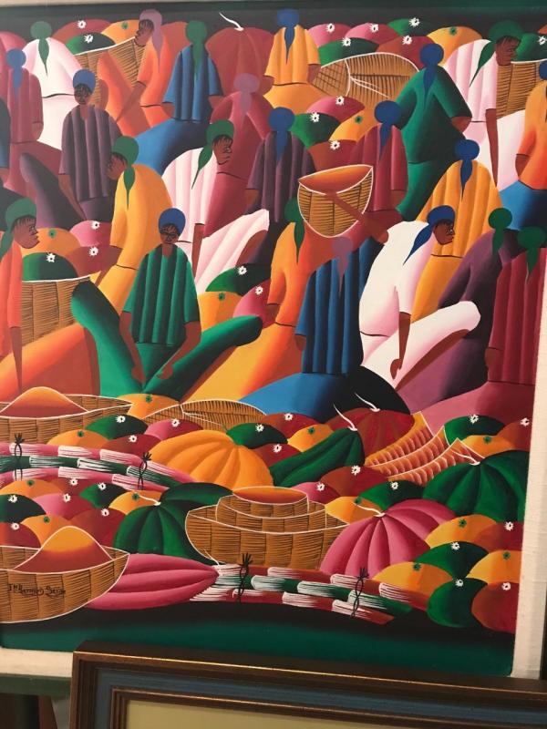 Artwork at the Rotary barn.