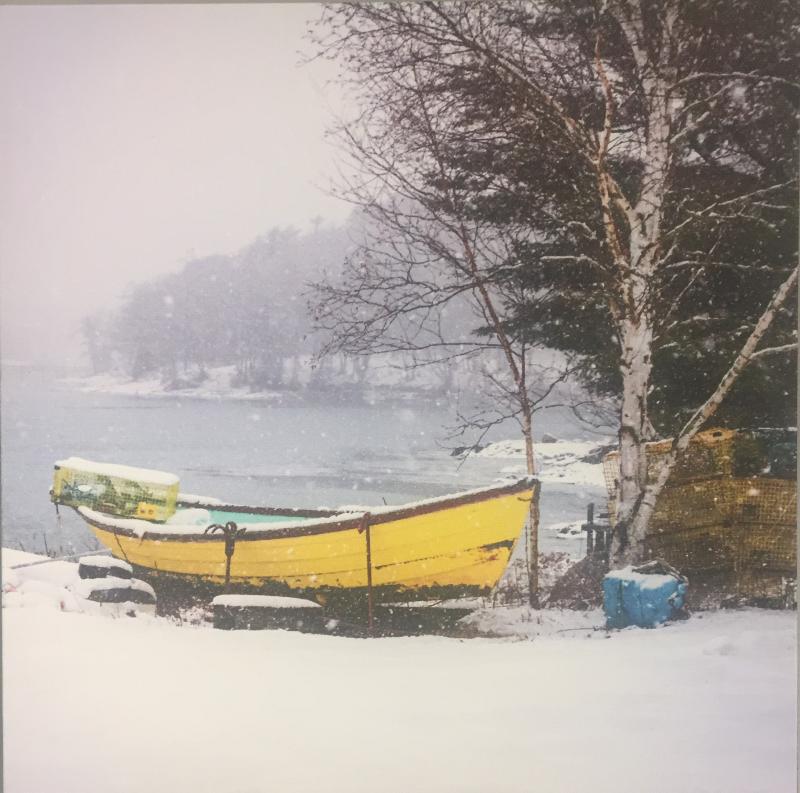 “Yellow Dory” – photo on canvas, by Lois A. Glaser Lois A. Glaser