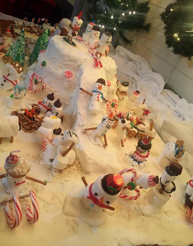 “Snow Fun” by St. Andrews Village, this year’s Most Creative gingerbread, delighted gingerbread fans this year. St. Andrews Village