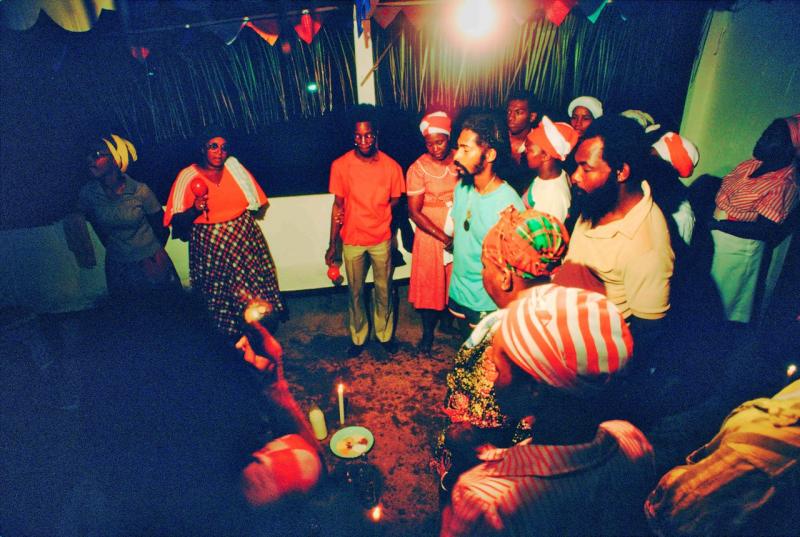 Shango gathering in Trinidad. Bob Krist photo