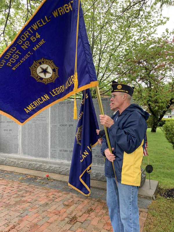 Post 54’s Dennis Soule. SUSAN JOHNS/Wiscasset Newspaper